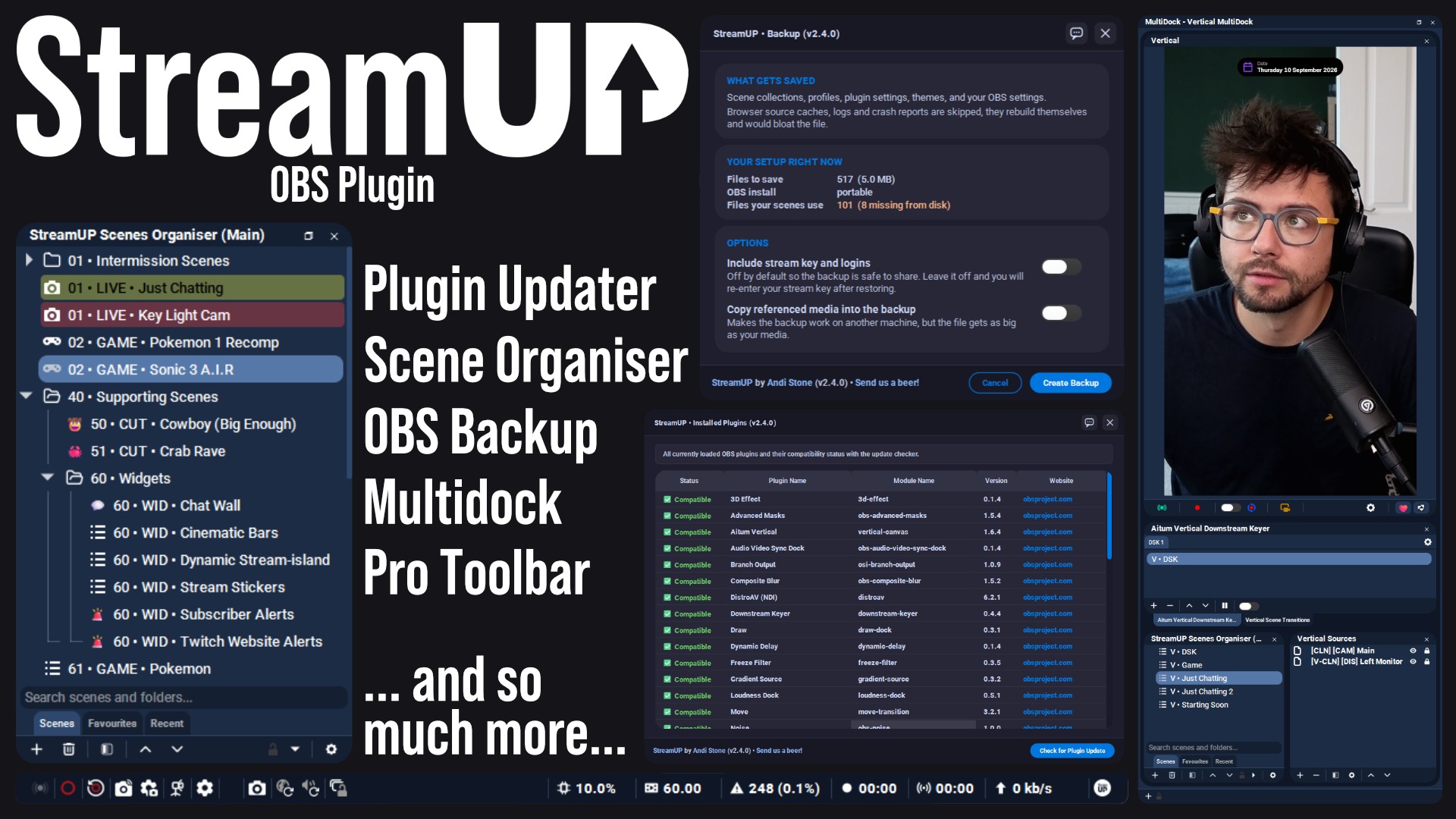 StreamUP OBS Plugin
