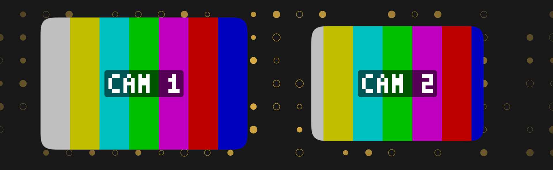 The same card with no inset, and with the shape pulled in from all four edges.