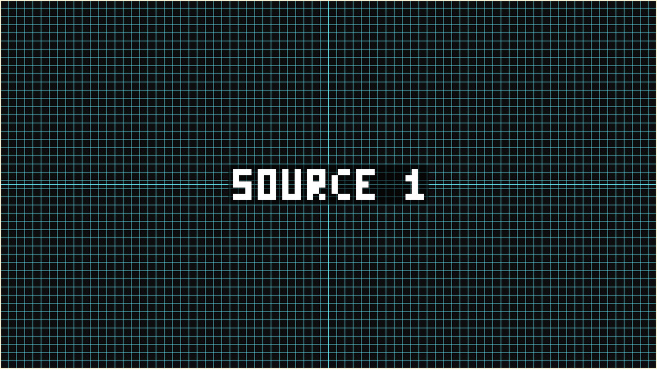 The alignment grid with a crosshair and a frame border.